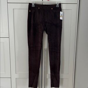 Michael Kors Chocolate Corduroy-Look Velour Legging size small